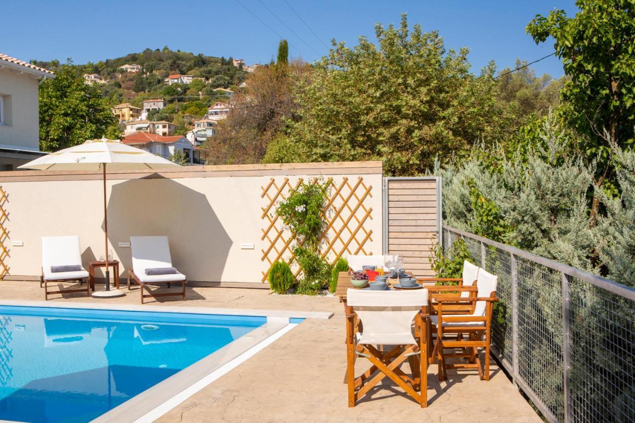 Grappolo Lefkada Villas - Villa Vertzami Just 2 Km From Lefkada Town Apolpaina Exterior foto